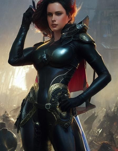 Female Spawn Attack Pose Concept Art