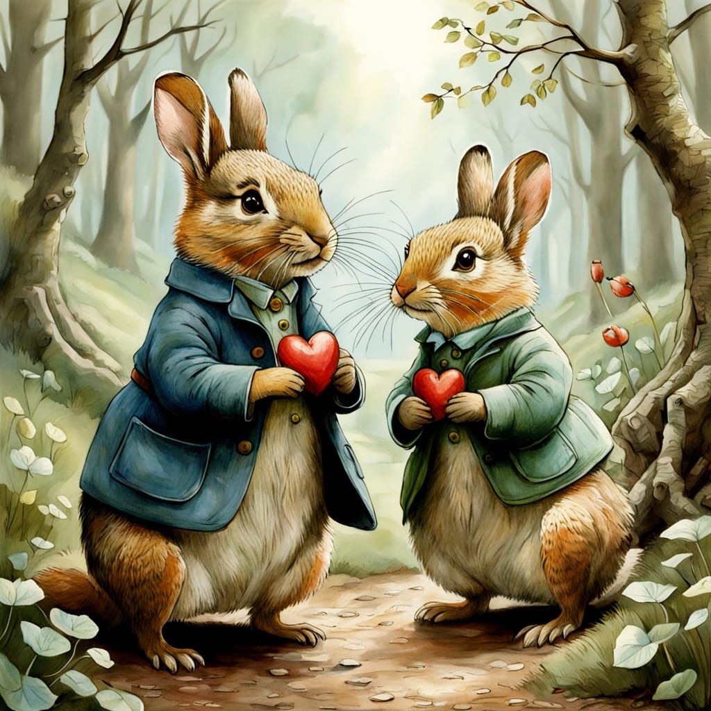 Liebres enamoradad