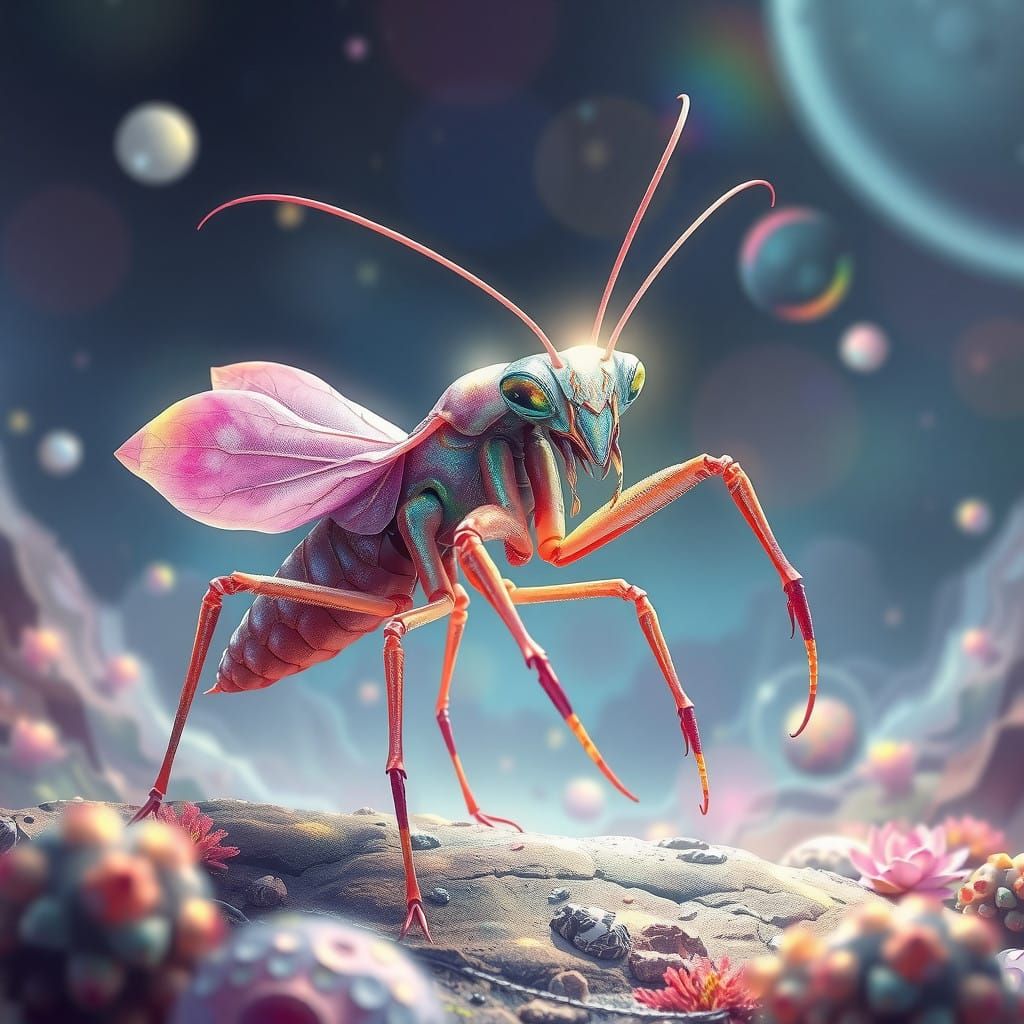 Alien Xeno-Forms Emerge in Iridescent, Otherworldly Ecosyste...