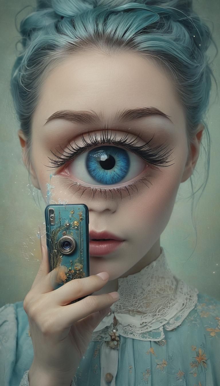 Surrealism in a Whimsical World: Ethereal Spirit Emanates fr...