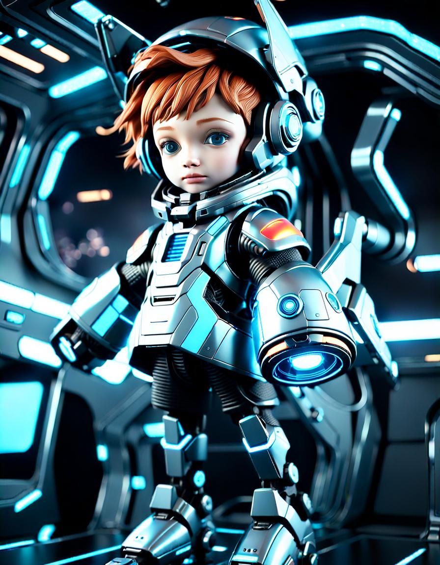 Futuristic Spacecraft Interior in 3D Rendering