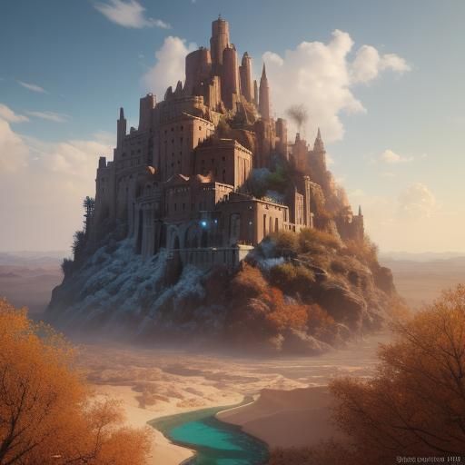 Seasons Overflowing: A Desert Amphora in Digital Art