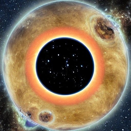 Earth Distorted by Black Hole's Gravity