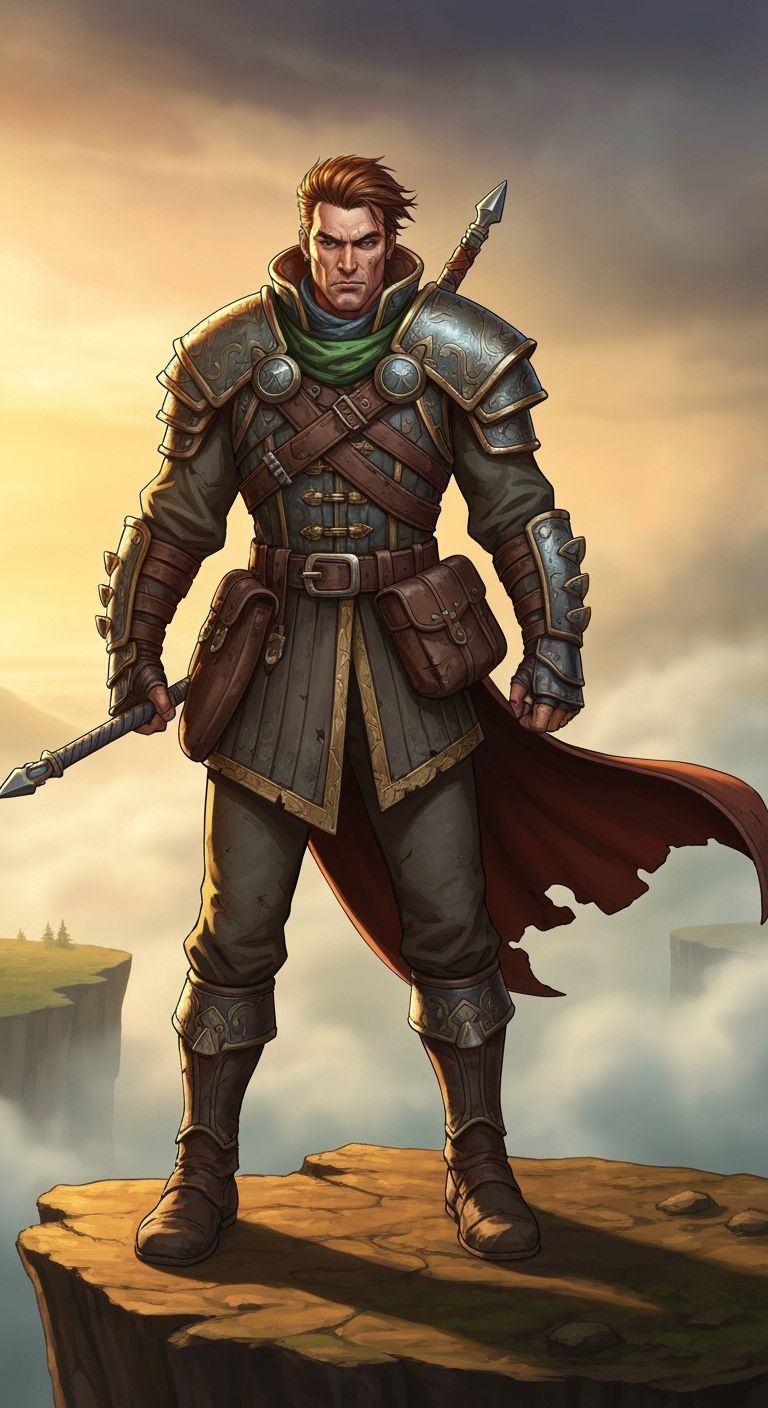 Heroic Jack of Spades as Adventurer in Fantasy Style