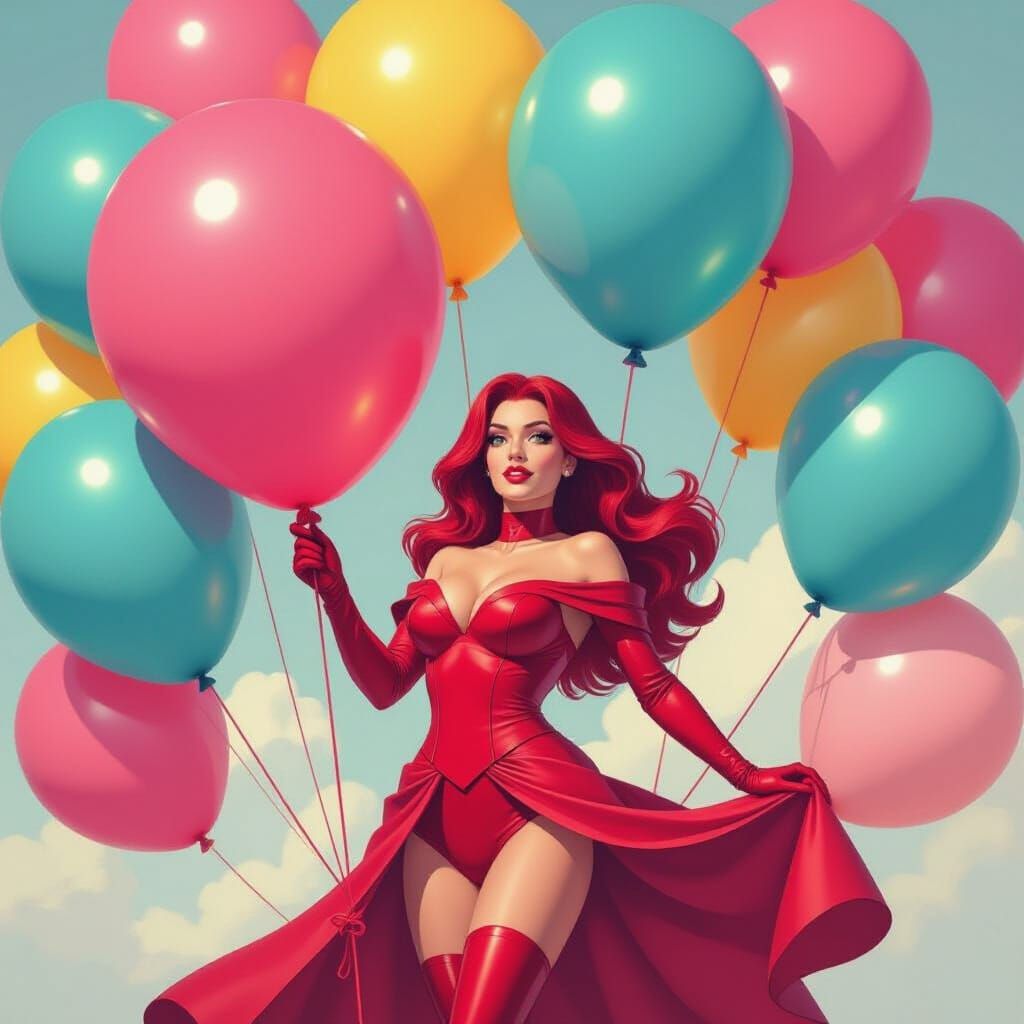 Scarlet Witch's Balloon Birthday, Garcia Style