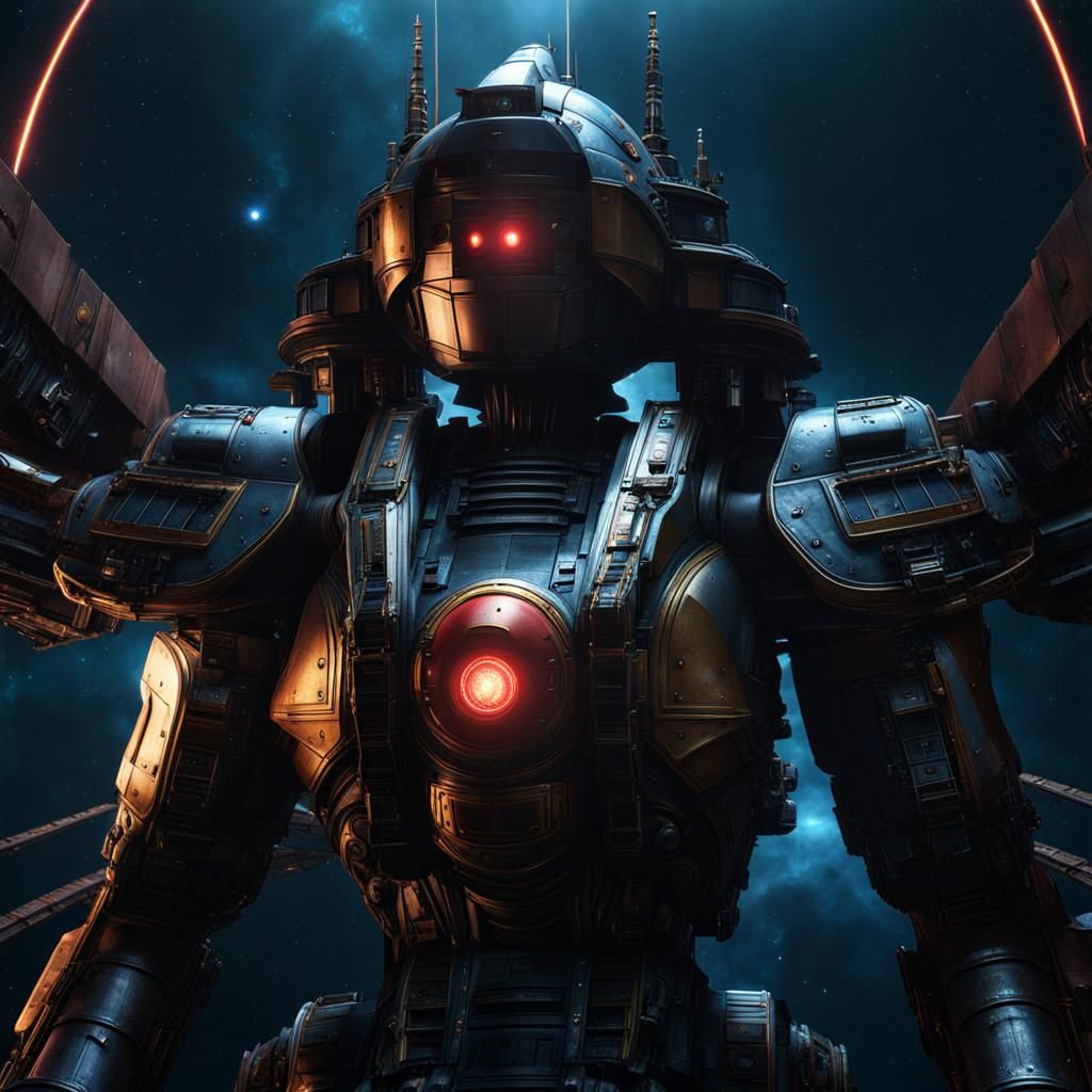 Cosmic Battleship Yamato in Nebula, Hyperrealistic 8K