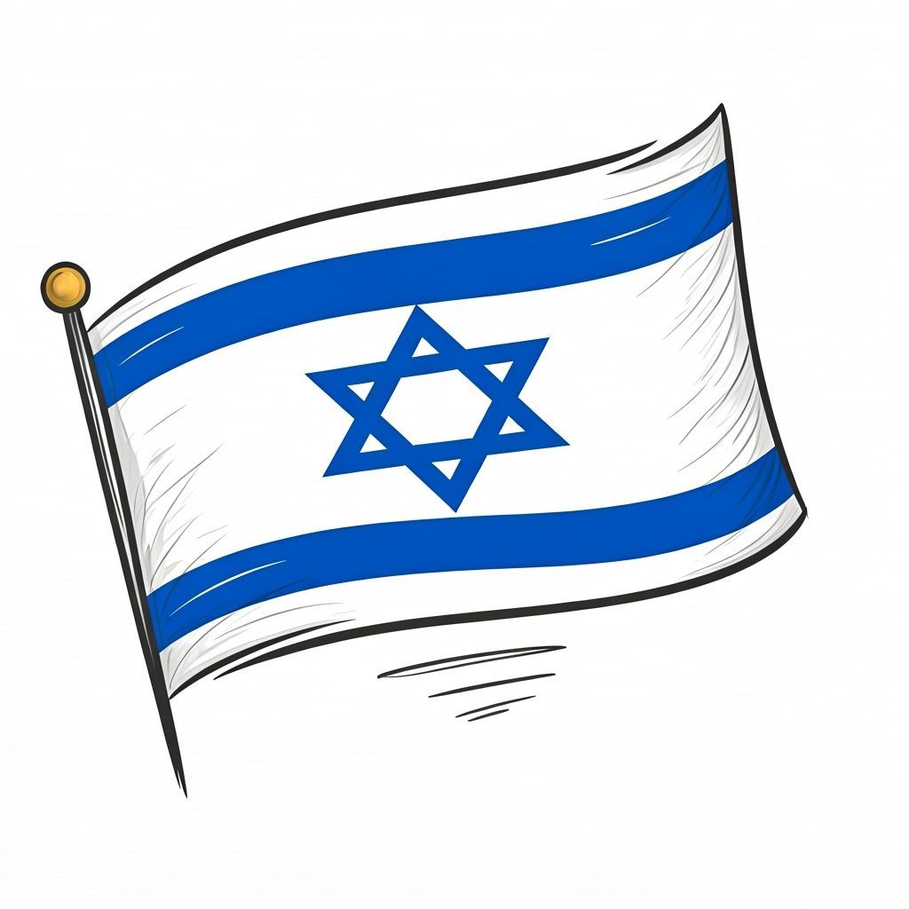 Israeli Flag Art: The People of Israel Live