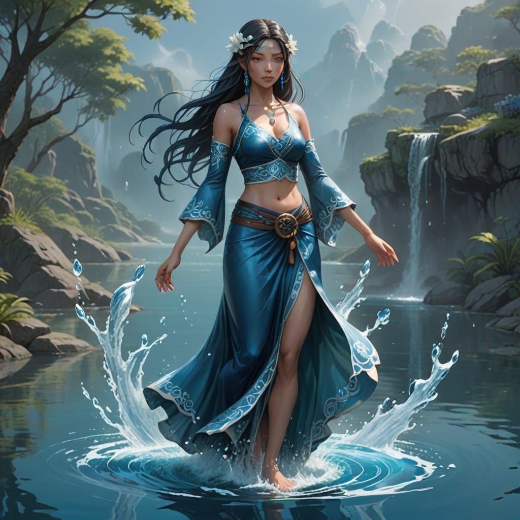 Aquatic Water Spirit Goddess