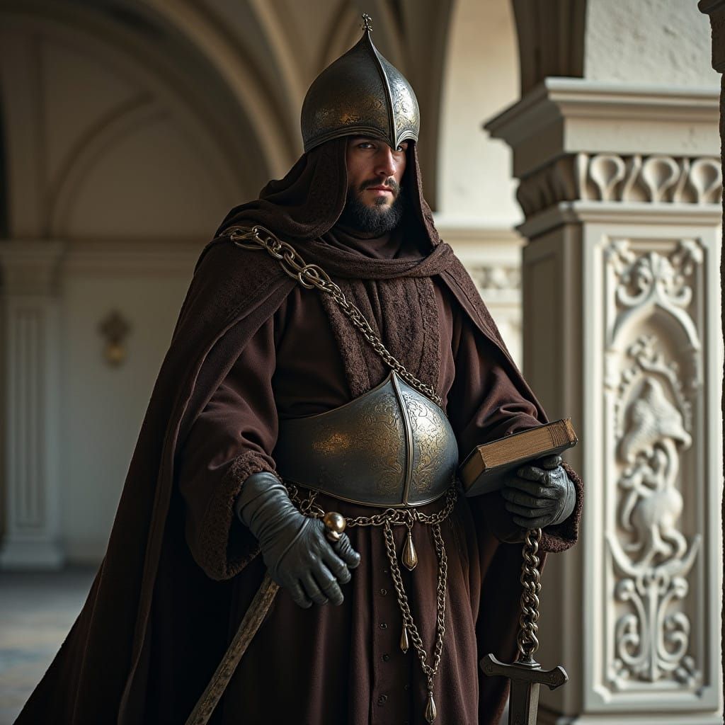 Mysterious Slavic Necromancer in Regal Attire