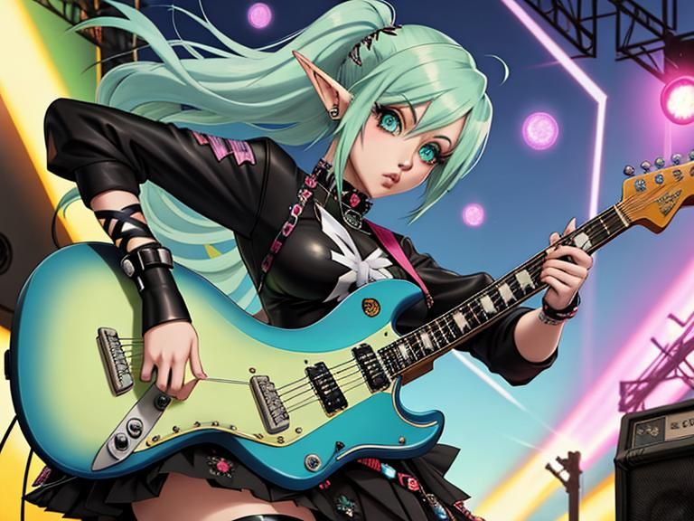 punk rock elf girl