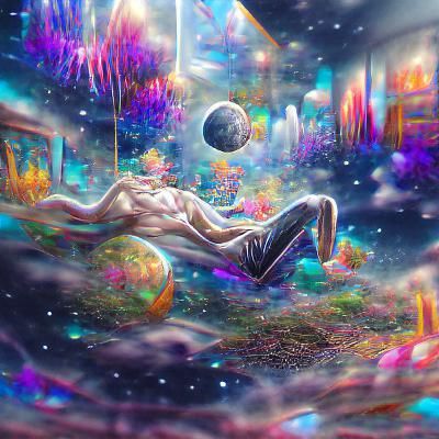 Dreamworld: Holographic Astral Cosmic Illustration