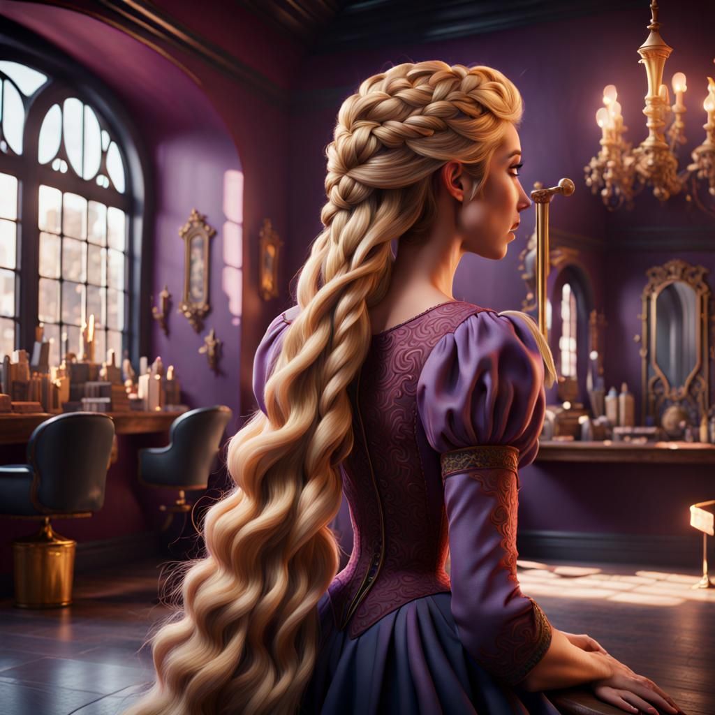 Rapunzel At The Salon