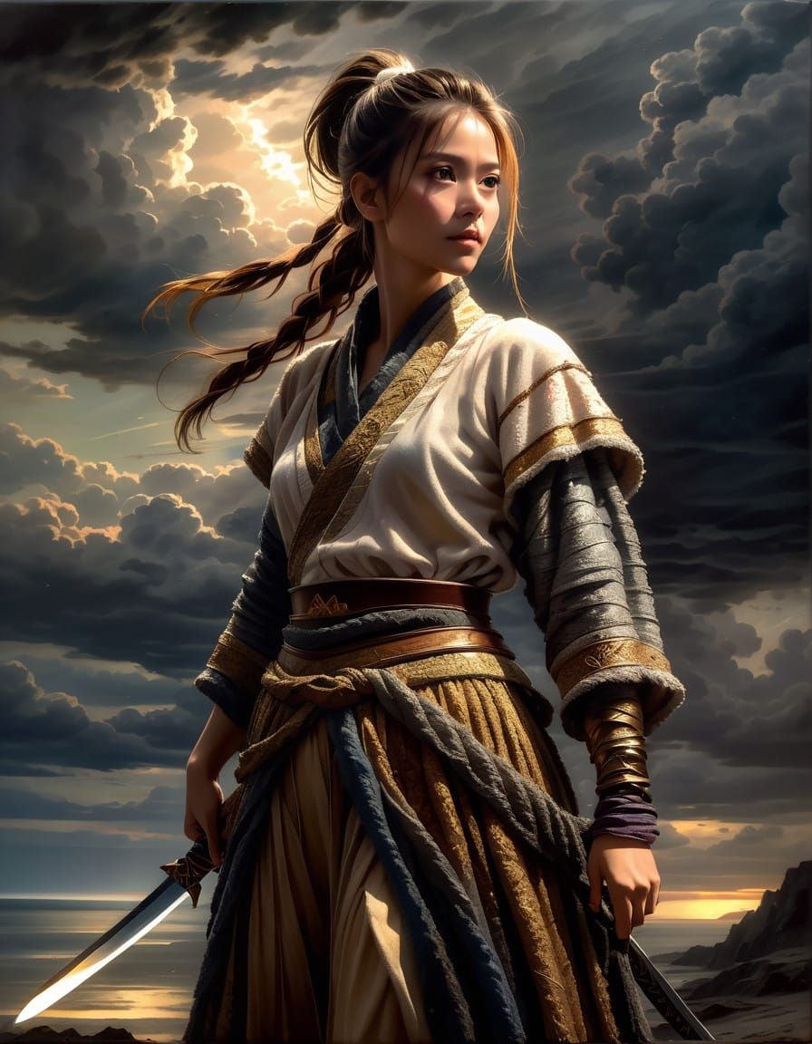 Ethereal Eve in Dystopian Dawn