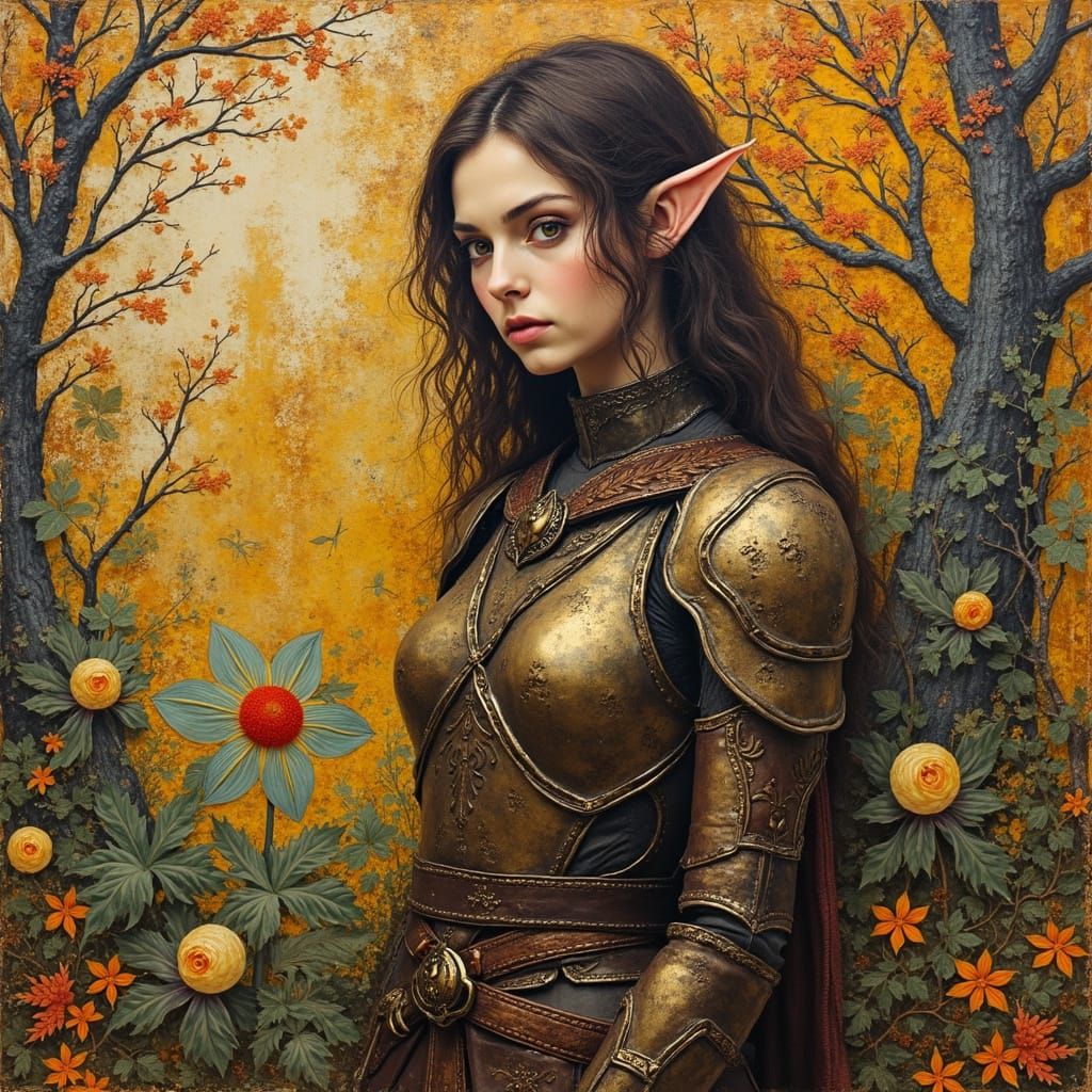 Allegorical Satire Escape: Encaustic Decoupage and Expressio...