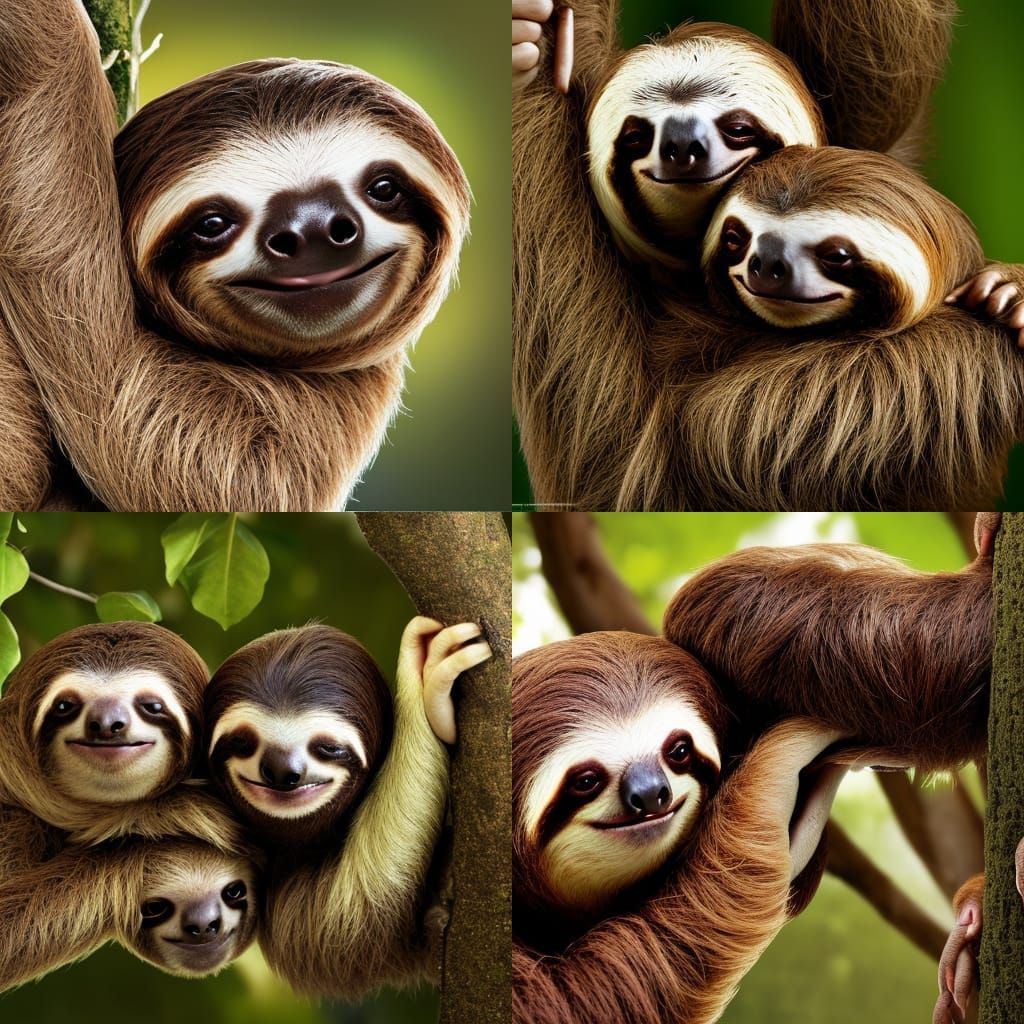 Sloths Embrace: A Professional Wildlife Portrait