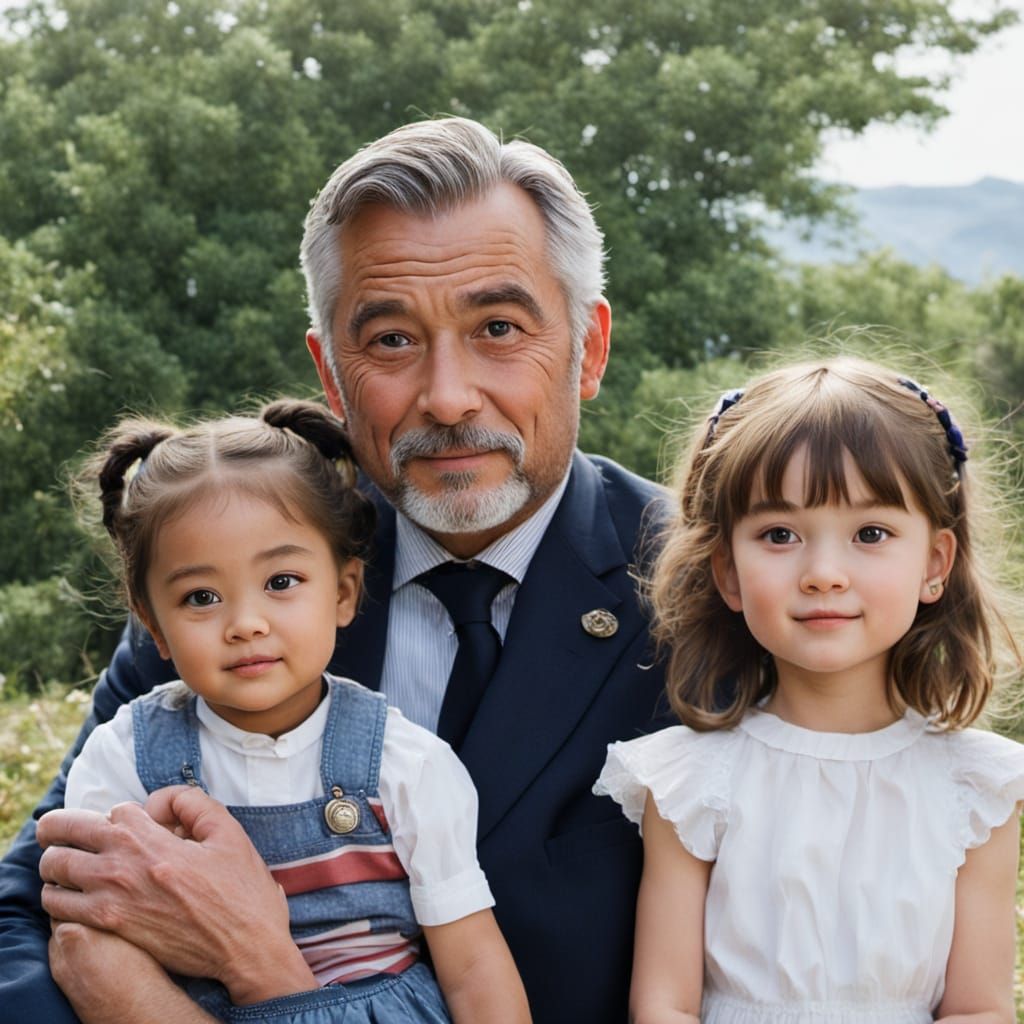 Father and Daughter Share Uncanny Resemblance