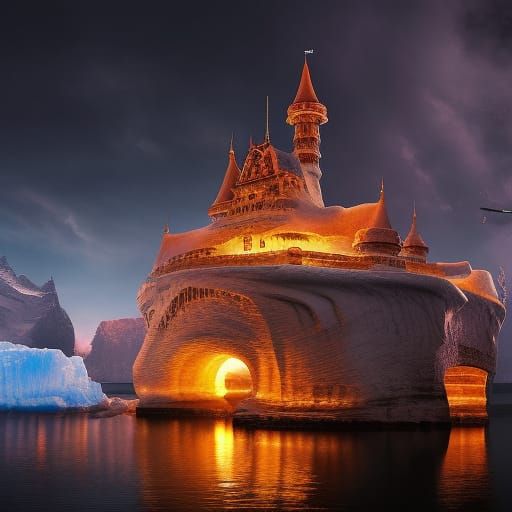 Icy Castle: Epic Digital Matte Painting