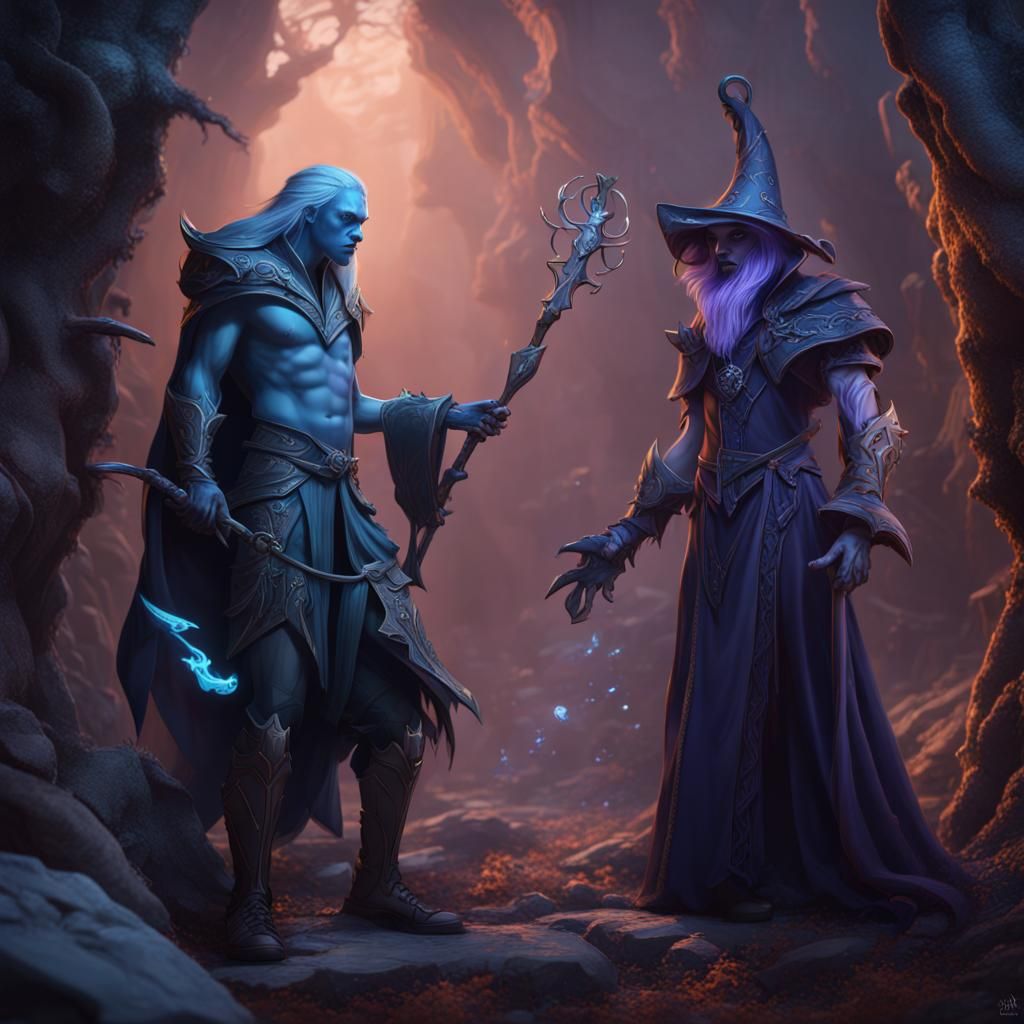 Life and Death Battle in Detailed Matte Painting