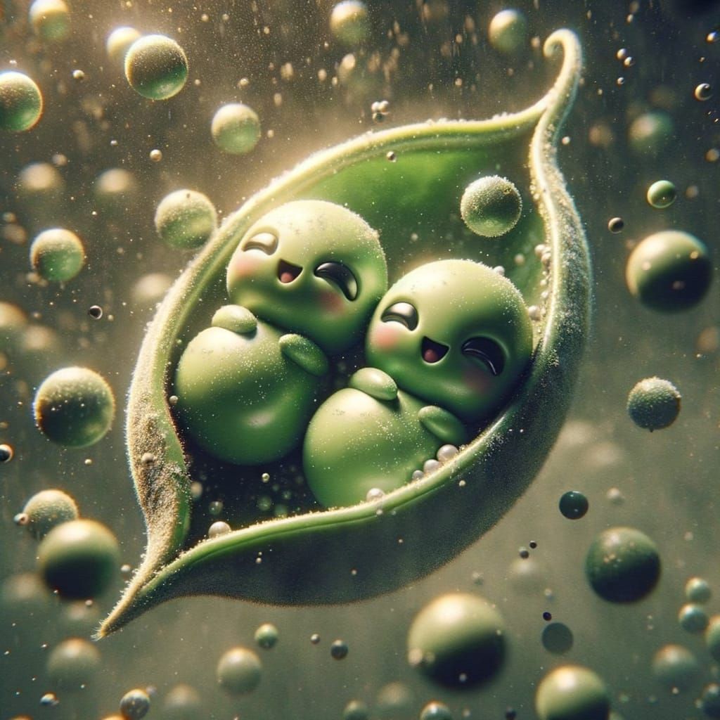 Breathtaking Fantasy Peas in a Pod Digital Art