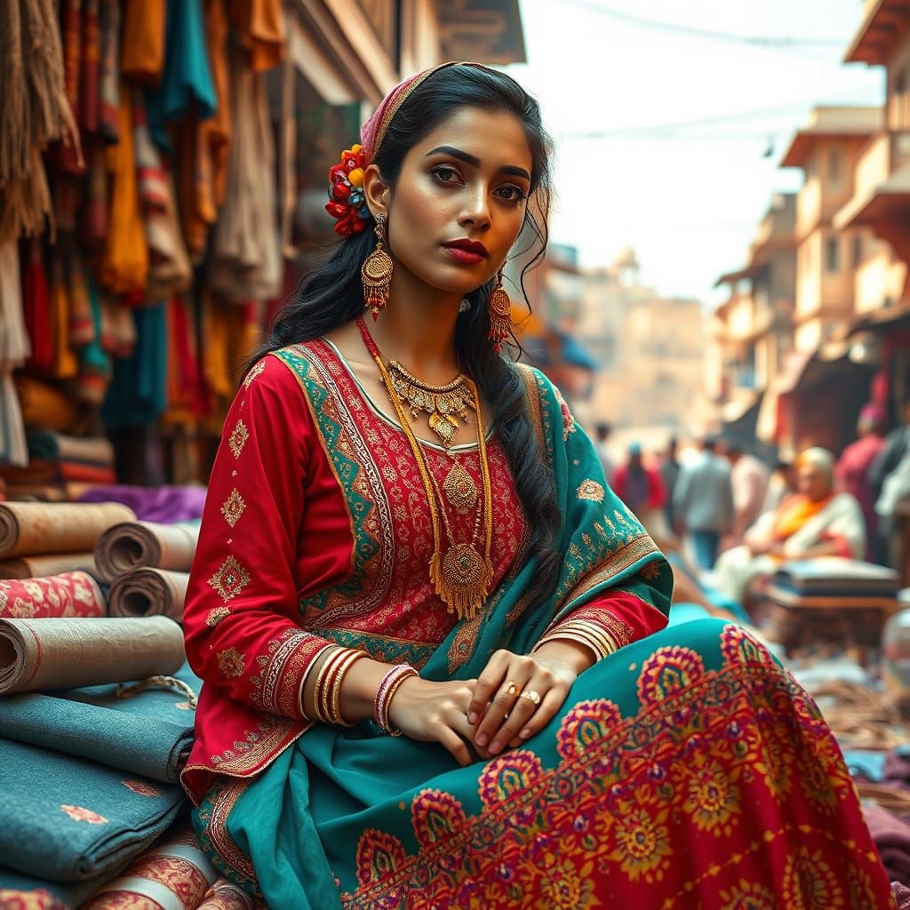 Young Fashion Designer in Jodhpur Marketplace