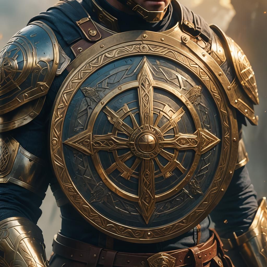 Steve Rogers as Fantasy Warrior with Celtic Armor