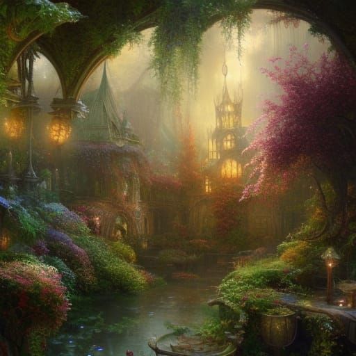 Festive Christmas Still Life in Impasto Style