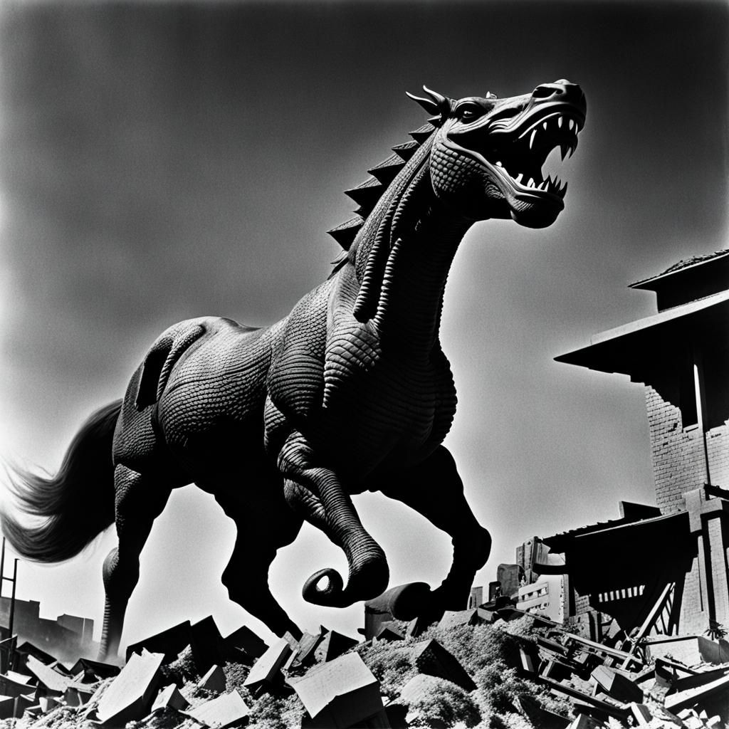 Kaiju Horse Attacks Los Angeles in Sci-Fi Film