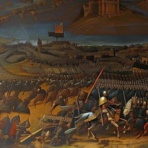 Battle of Hastings in Renaissance Style