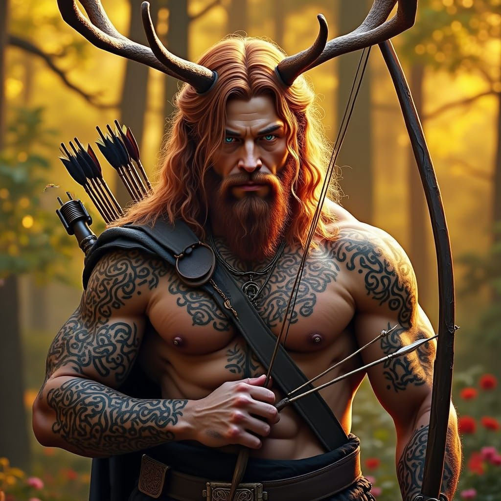 Cernunnos, Guardian of the Forest (One in a Series)