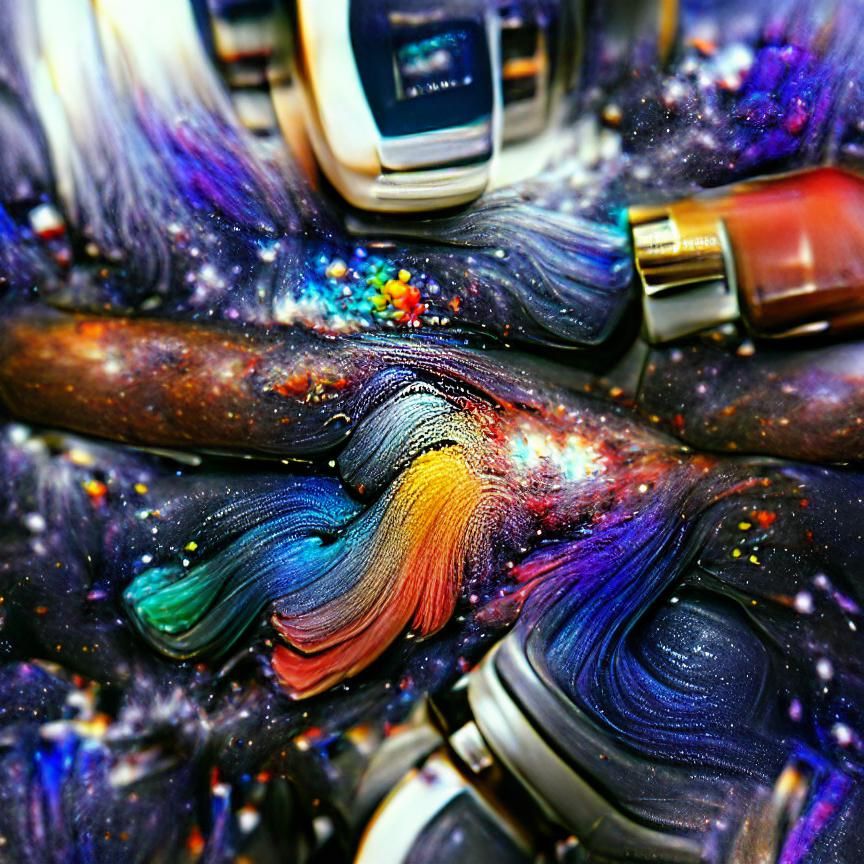 Funky Galaxy of Vivid Colors