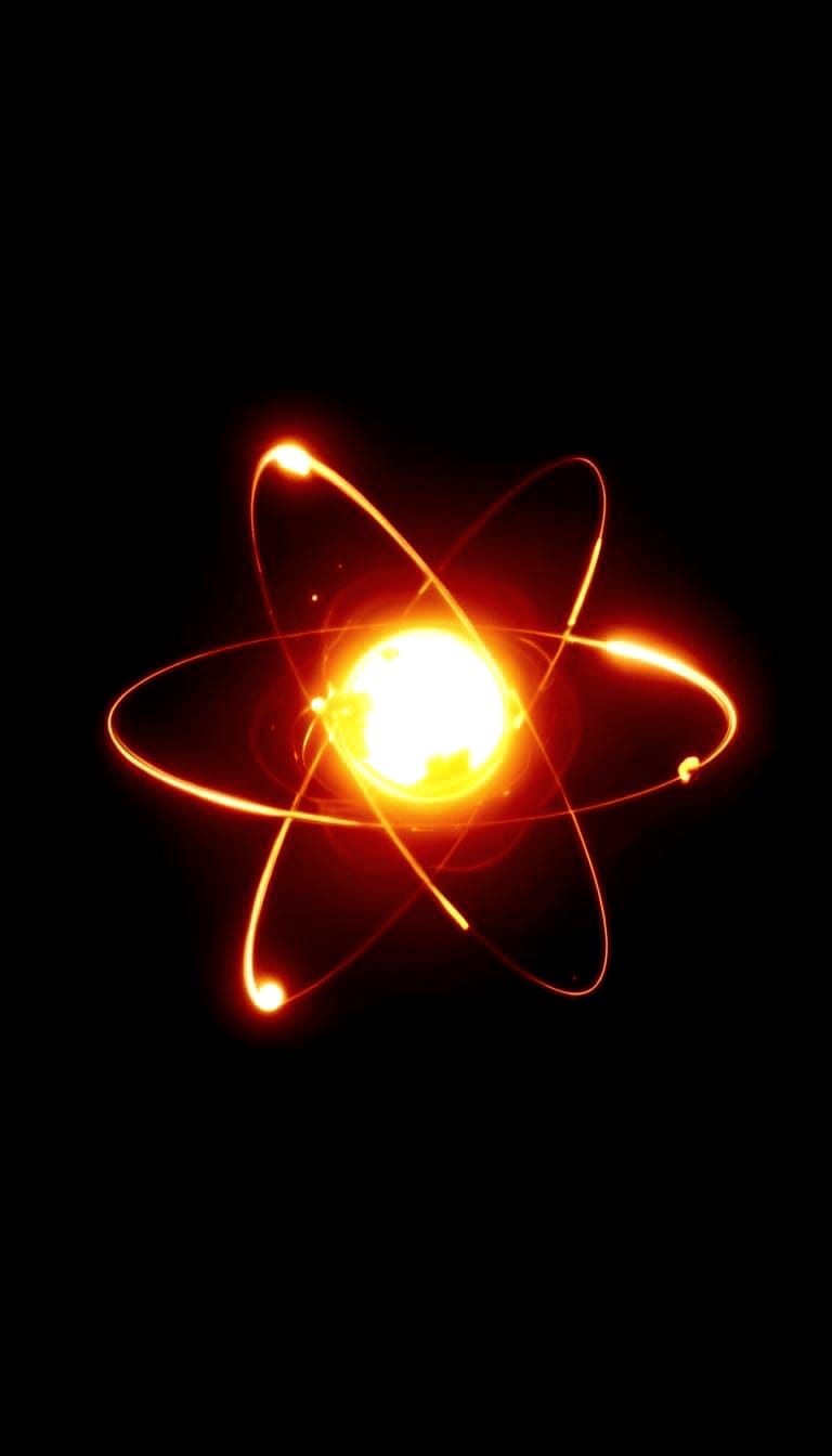 Un atomo rappresentato come un modello elegante e vibrante