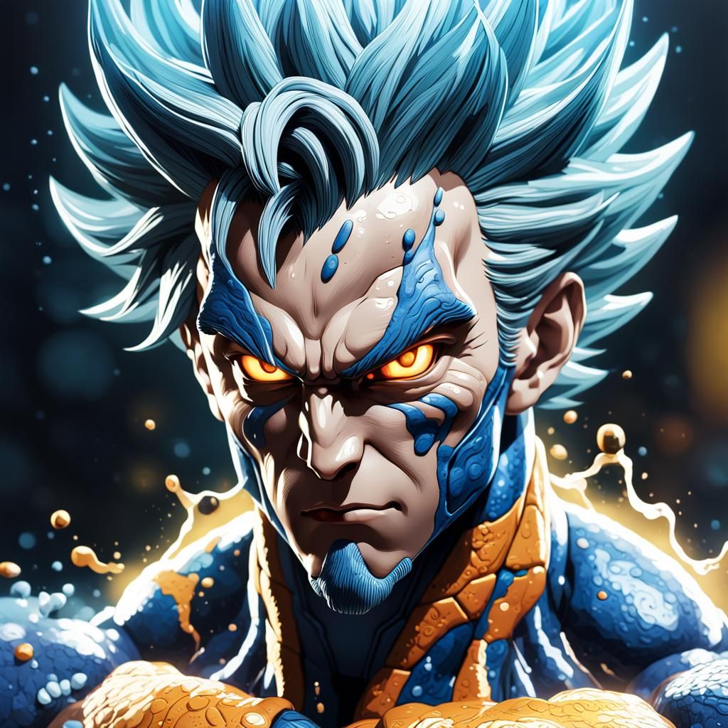 Ultra Instinct Cell Hyperrealistic Splash Art