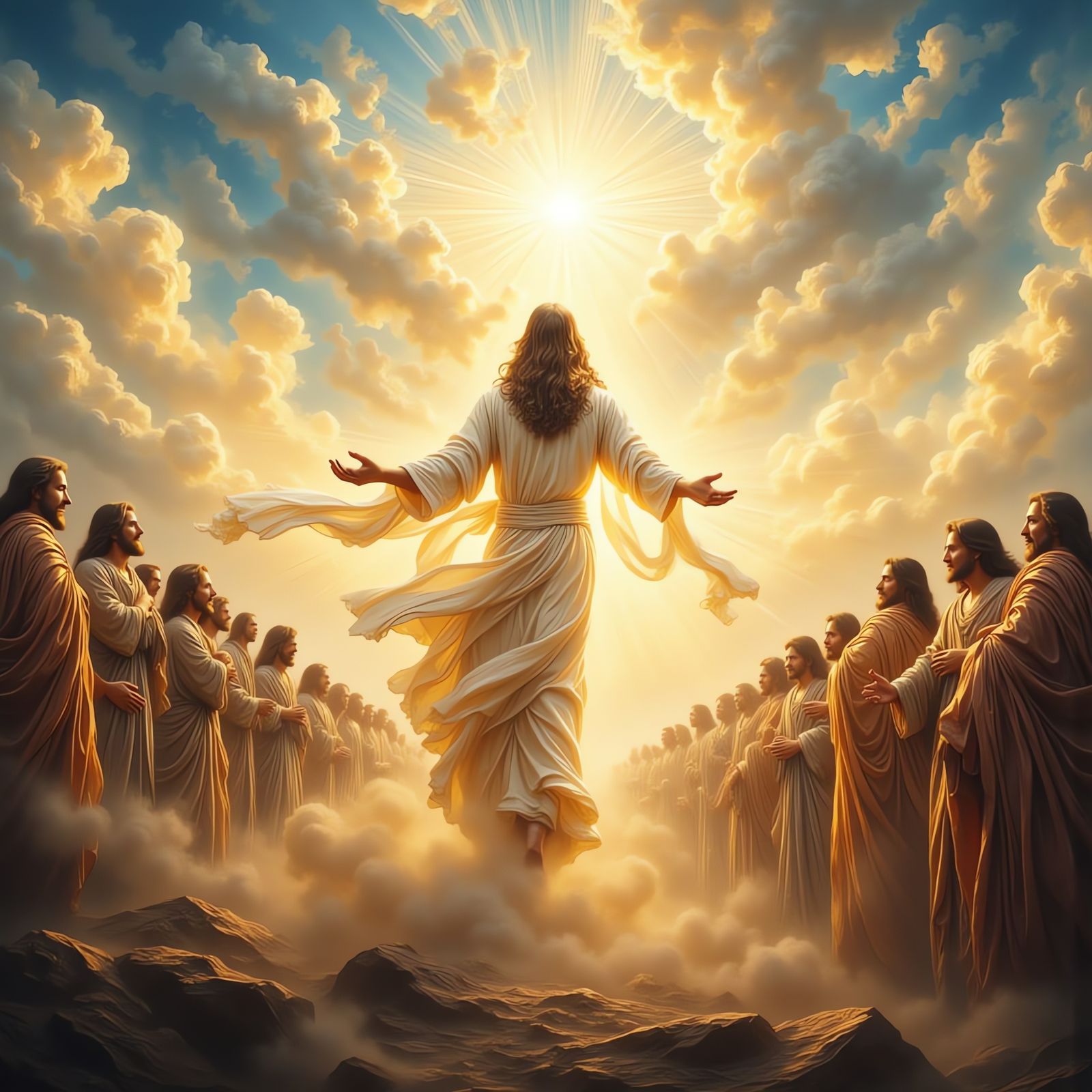 Jesus as Perfect Savior in Impasto Style