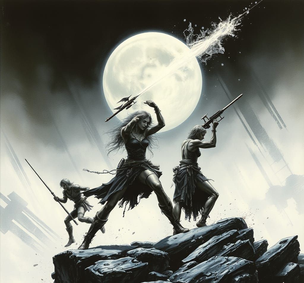 Epic Fantasy Warrior, Expressive Art Styles