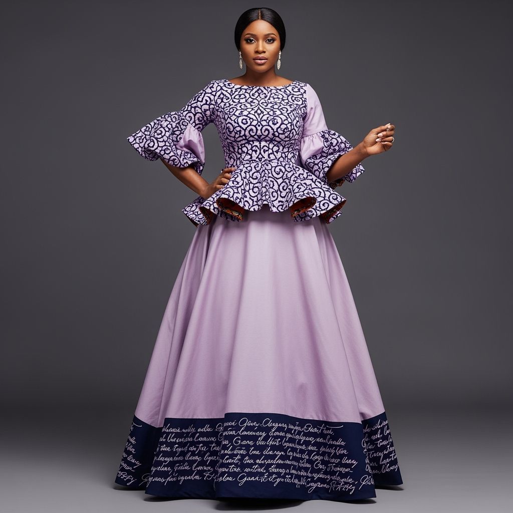 Elegant Ankara Ensemble for Christian Woman