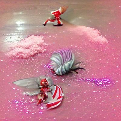 Sugarplum Fairy in Peppermint Hellscape