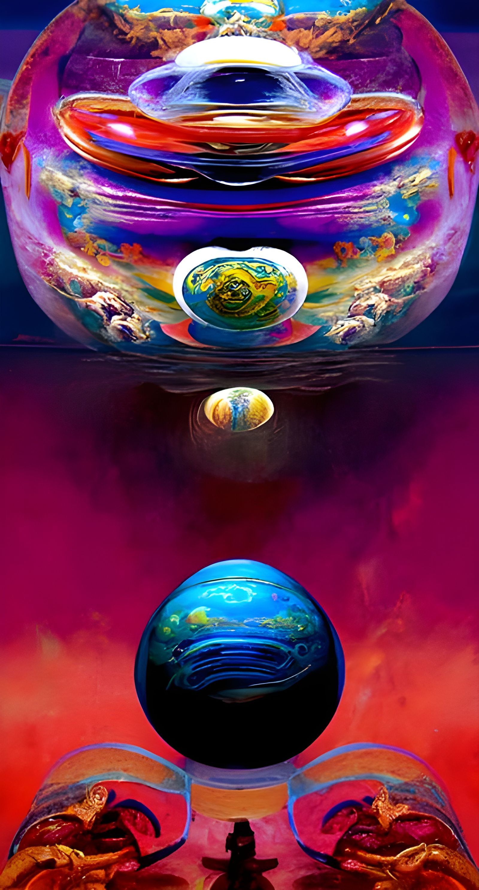 Mystical Planets in Space: A Delusional Vision