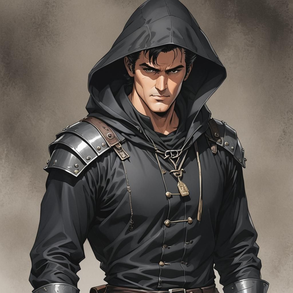 Medieval Thief in Anime Style