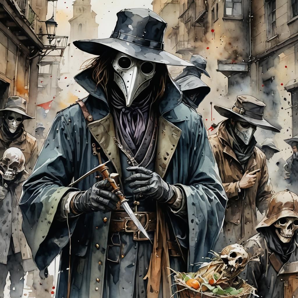 "Plague Doctor" with Scalpel