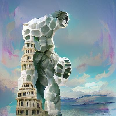 Monumental Marble Statue