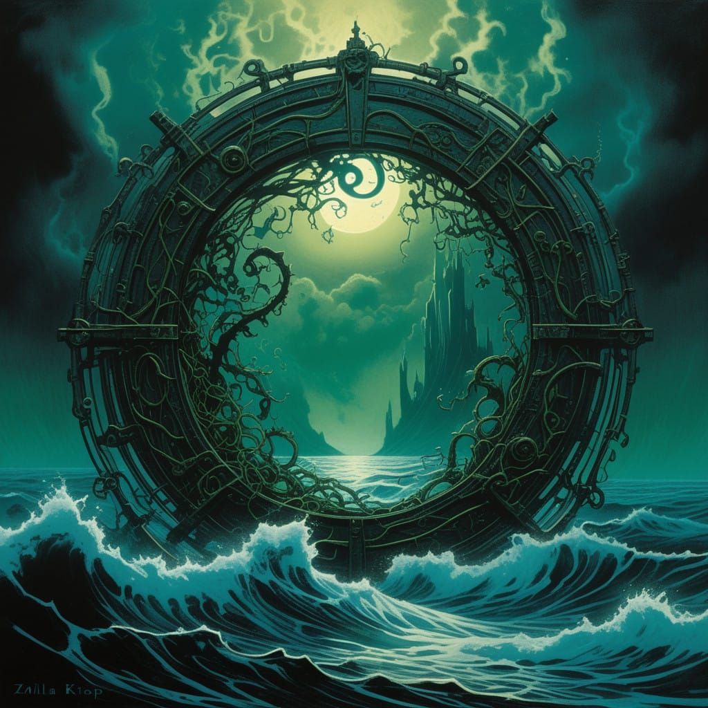 Surreal Art Nouveau Glass Form Reveals Dark Fantasy Depths