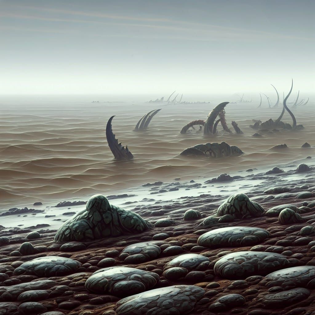 Foggy Coastline of the Dalain: A World of Prehistoric Wonder...