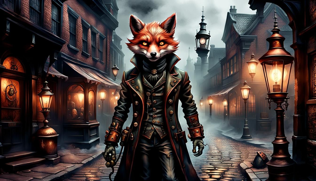 Steampunk Ghoul Emerges from Victorian Fog