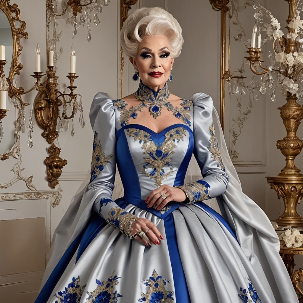 Extravagant Satin Gowns: A Drag Queen's Wonderland