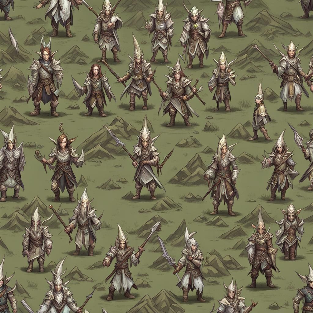 Elf Tribe Living Harmoniously with Nature