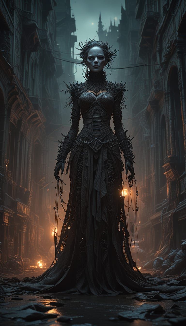 Surreal Marionettes Dance in a Brutalist, Dreamcore Landscap...