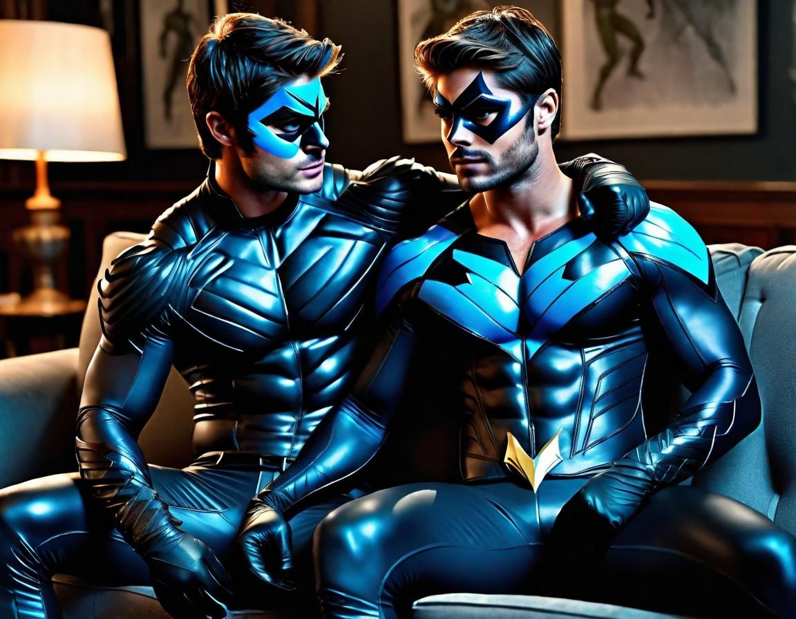 Nightwing Duo: Detailed Fantasy Concept Art