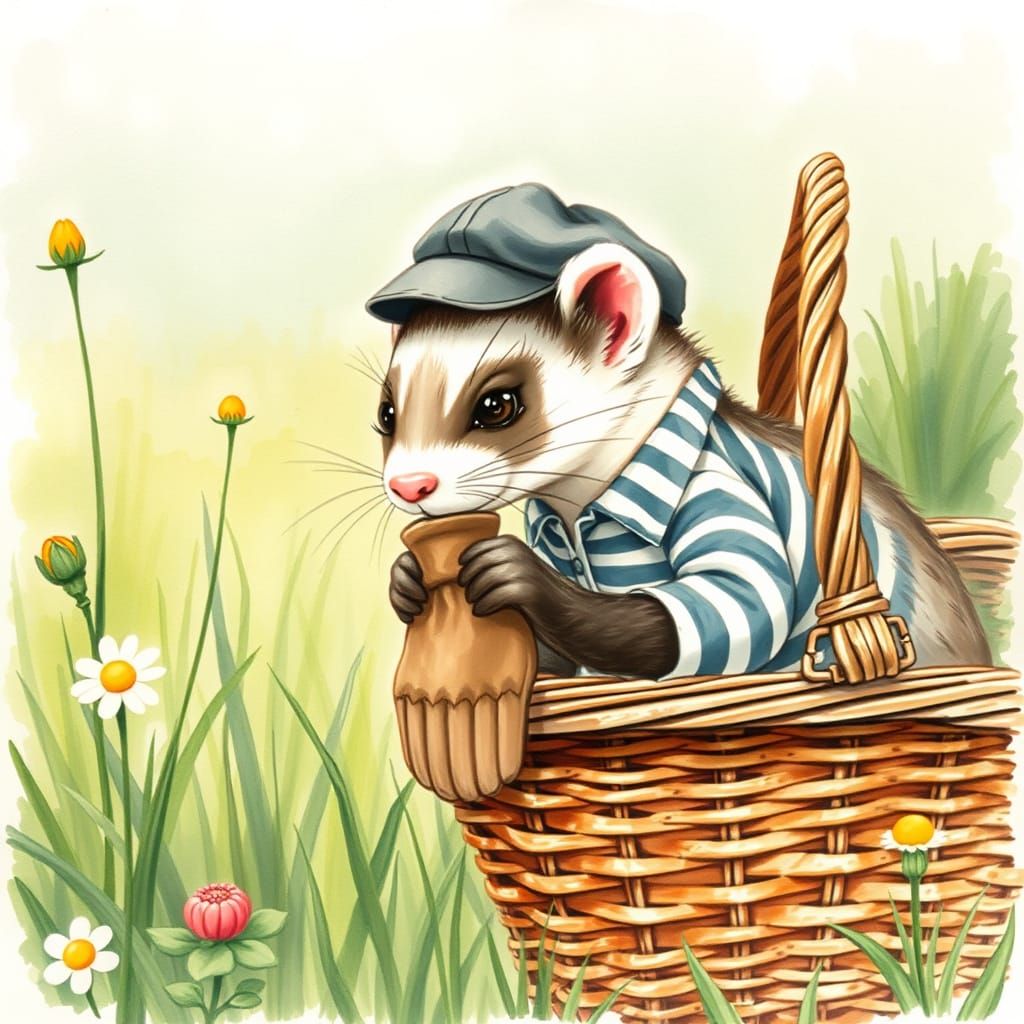 Mischief in a Whimsical Meadow