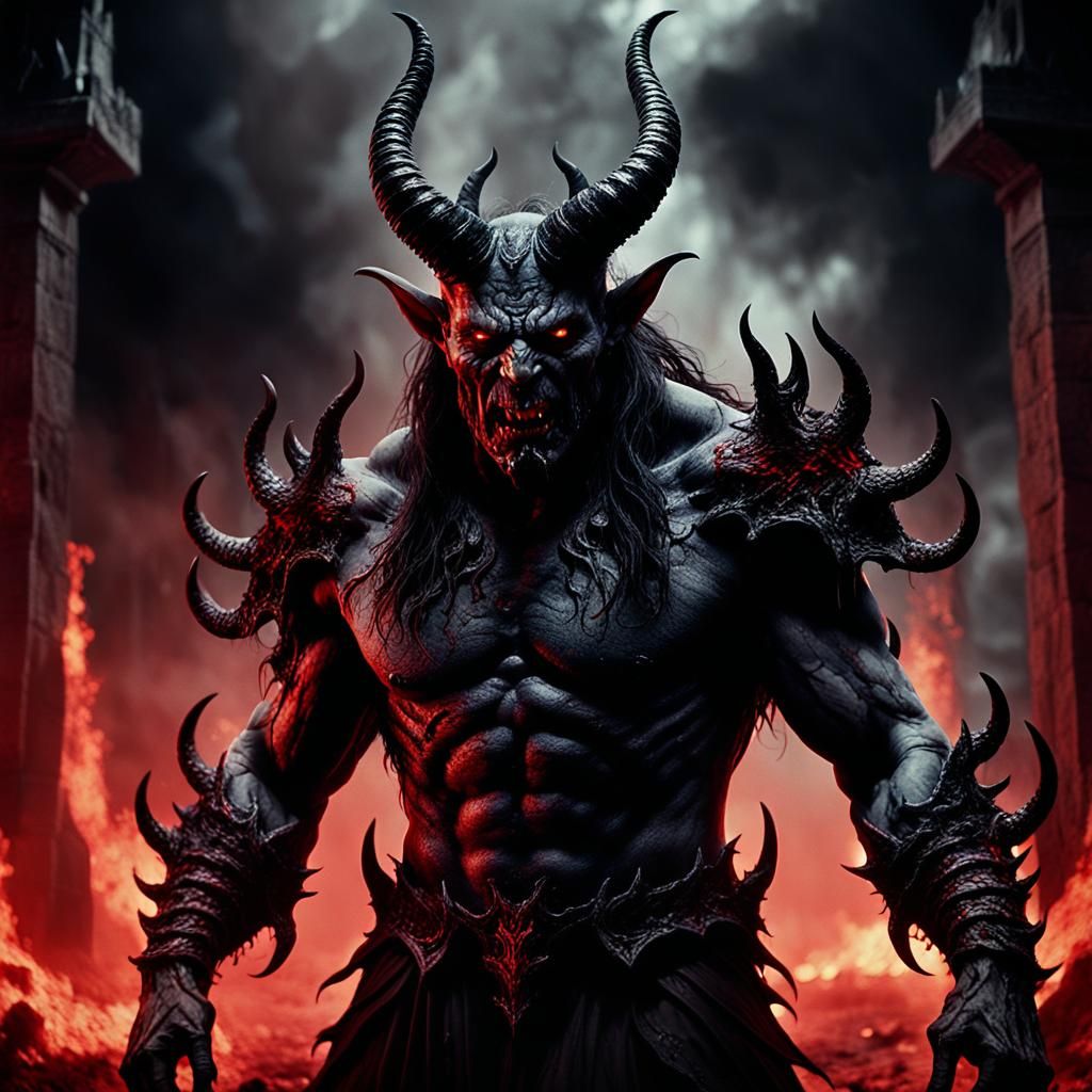 Demon Lord in Hell: Dark Fantasy Film Still