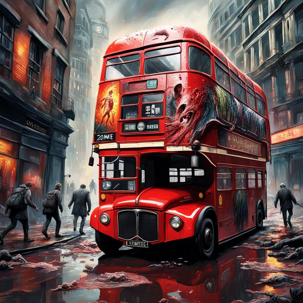 London Bus Races Through Apocalyptic Zombie City